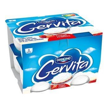 Spécialité laitière Gervita Fraise melba - 8x100g