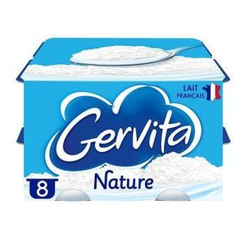 Spécialité laitière Gervita Nature - 8x100g