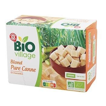 Spécialité sucrière de canne Bio Village - Morceaux - 500g