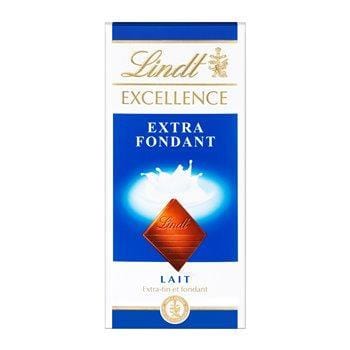 Tablette chocolat au lait Lindt Lait : Extra fondant - 100g