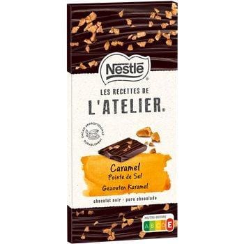 Tablette chocolat noir Nestlé Caramel / pointe de sel - 115g