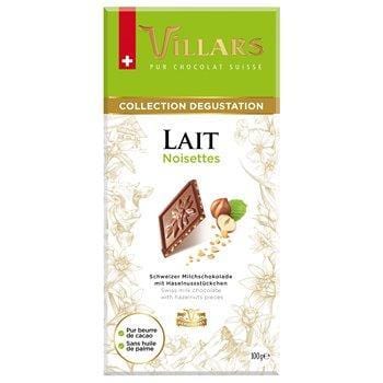 Tablette chocolat Villars Lait noisette - 100g