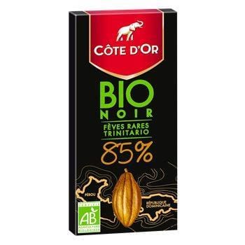 Tablette de chocolat Côte D'Or Bio - Noir 85% - 90g