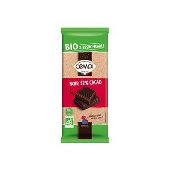 Tablette de chocolat noir Cémoi Bioi - 52% - 100g