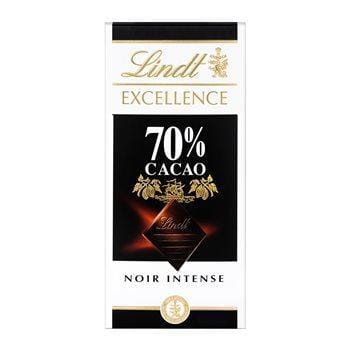 Tablette de chocolat noir Lindt Noir : 70% cacao - 100g