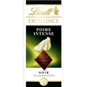 Tablette de chocolat noir Lindt Poire intense - 100g