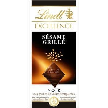 Tablette de chocolat noir Lindt Sésame grillé - 100g