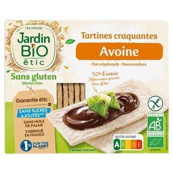 Tartines avoine Jardin Bio  Sans glutens - 150g