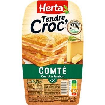 Tendre Croc' Herta Comté Jambon - 2x100g
