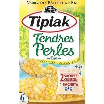 Tendres perles Blé Tipiak Prêt en 5 min - 2x175g