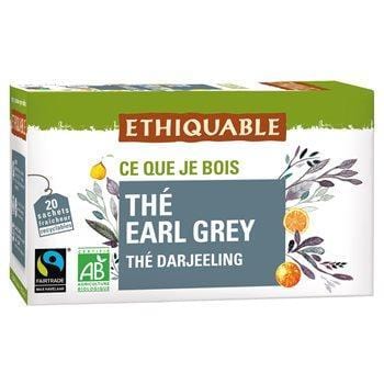 Thé Earl Grey bio Ethiquable A la bergamote Inde - 36g