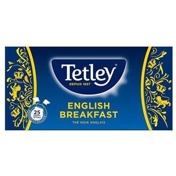 Thé English Breakfast Tetley 25 sachets - 50g