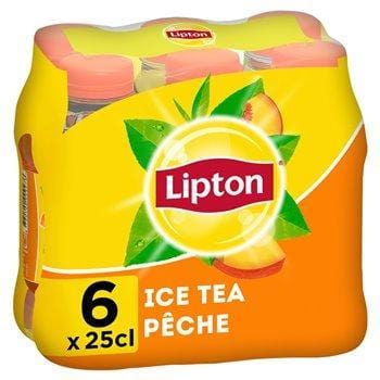Thé glacé Lipton Ice Tea Pêche - 6x25cl