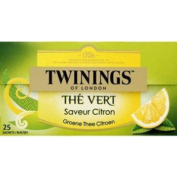 Thé vert Twinings Citron x25 sachets -50g