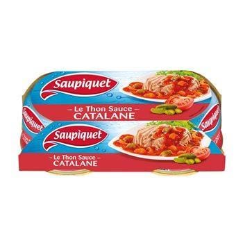Thon cuisiné Saupiquet  sauce catalane 1/6 2x135g