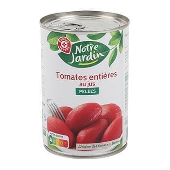 Tomates pelées Notre Jardin Entières - 238g