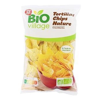 Tortillas chips Bio village Nature - 150g