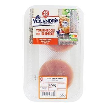 Tournedos de dinde Volandrie Certifié Sans OGM x2 - 250g