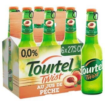 Tourtel Twist Pêche Biere Sans Alcool  6x27.5 cl