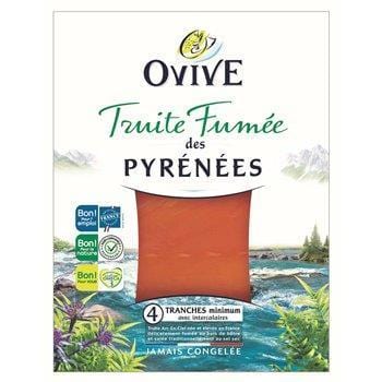 Truite fumée Ovive Pyrénées 4 tranches - 120g