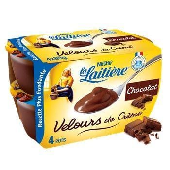 La Laitière Velours de Crème Chocolat 4x85g