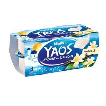 Yaourt à la grecque Vanille Nestlé YAOS - 4x125g