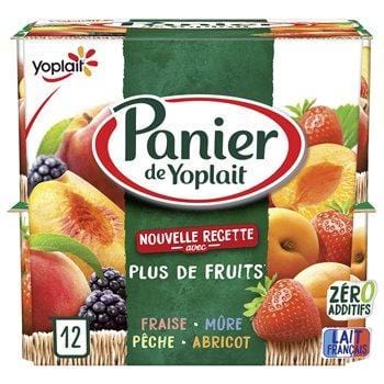 Yaourt aux fruits Yoplait Standard fruits panaché 12x130g