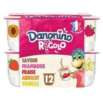 Yaourt Danonino Rigolo Aromatisés Panaché - 12x125g