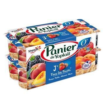 Yaourt Panier de Yoplait Fruits panachés 0%mg - 16x130g