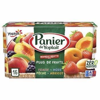 Yaourt Panier de Yoplait Panachés de fruits - 16x130g