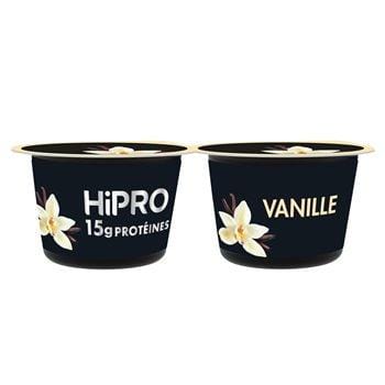Yaourt protéiné 0% Hipro vanille 2x160g