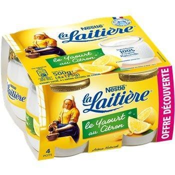 Yaourts La Laitière Citron - 4x125g